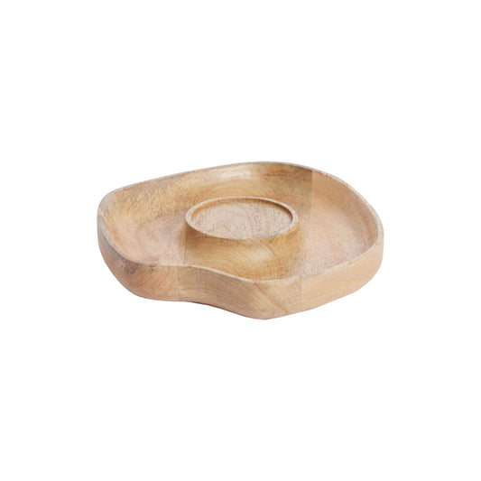 Porta velas Wooden - Natural Ø24,5cm